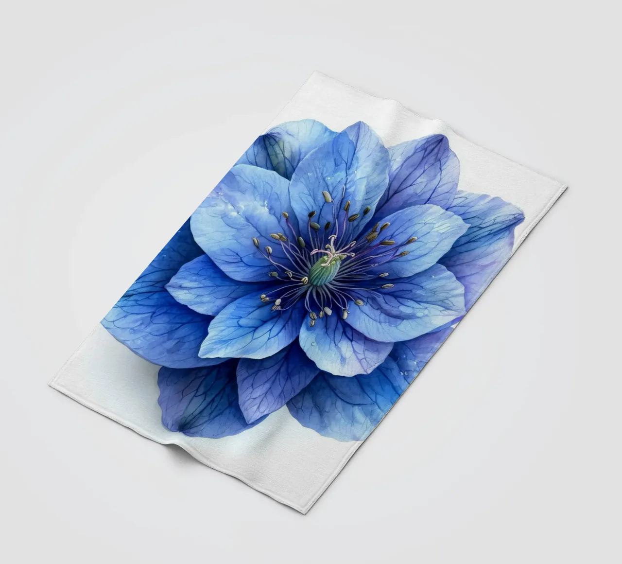 Fiore di delphinium 4 coperta in pile da Bold Blooms