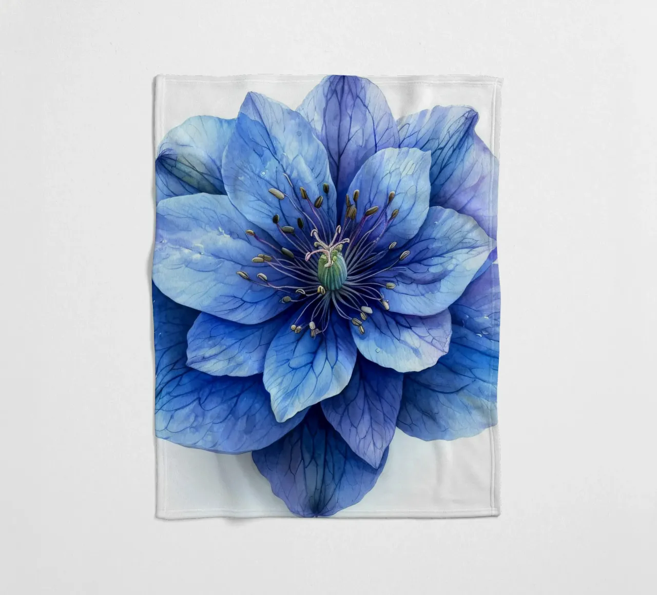 Fiore di delphinium 4 coperta in pile da Bold Blooms