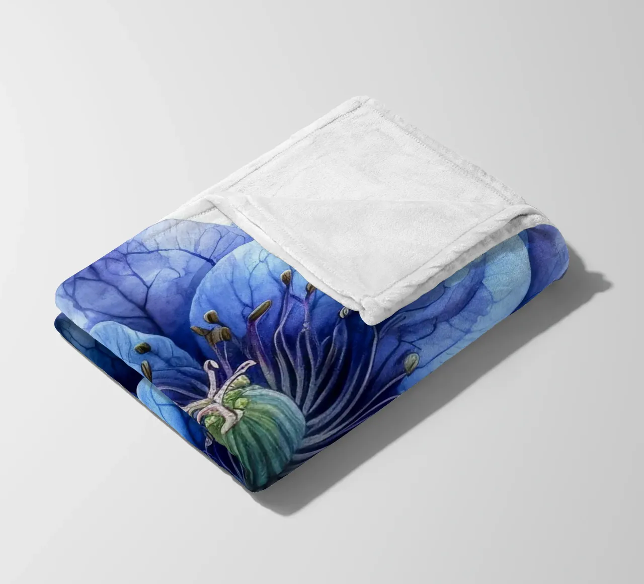 Fiore di delphinium 4 coperta in pile da Bold Blooms