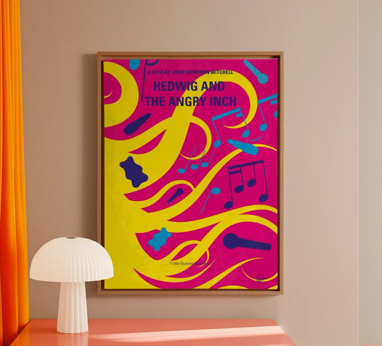 No1046 My Hedwig and the Angry Inch minimal movie poster tela con Cornice a cassetta da Chungkong
