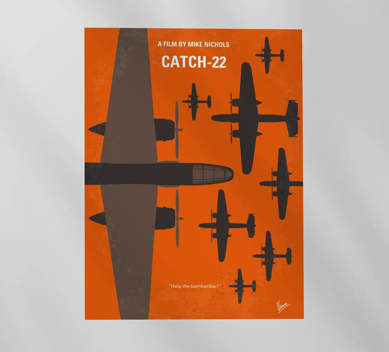 No1047 My Catch 22 minimal movie poster pellicola backlit da Chungkong