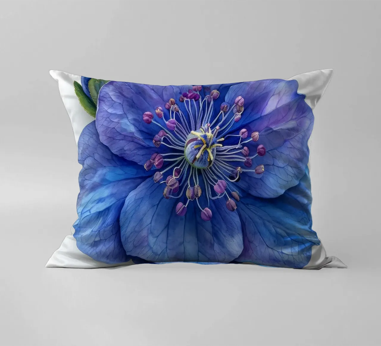 Fiore di delphinium 1 cuscino da Bold Blooms