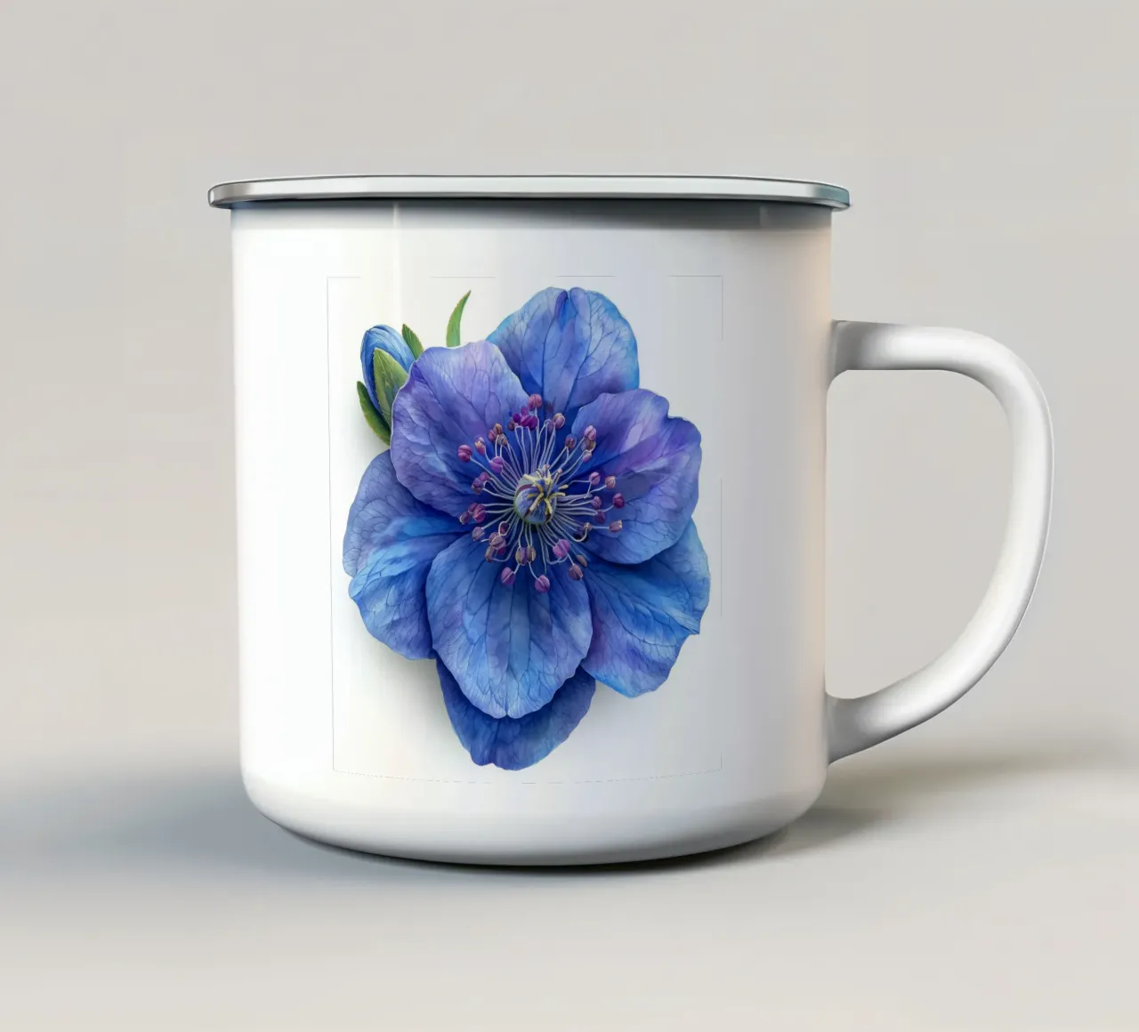 Fiore di delphinium 1 tazza in smalto da Bold Blooms