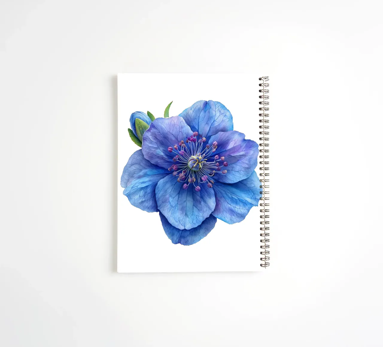 Delphinium Flower 1 spiral notebook by Bold Blooms