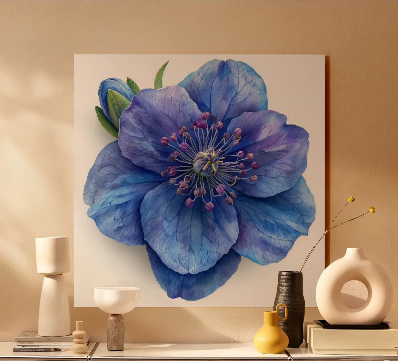 Fiore di delphinium 1 pannello forex da Bold Blooms