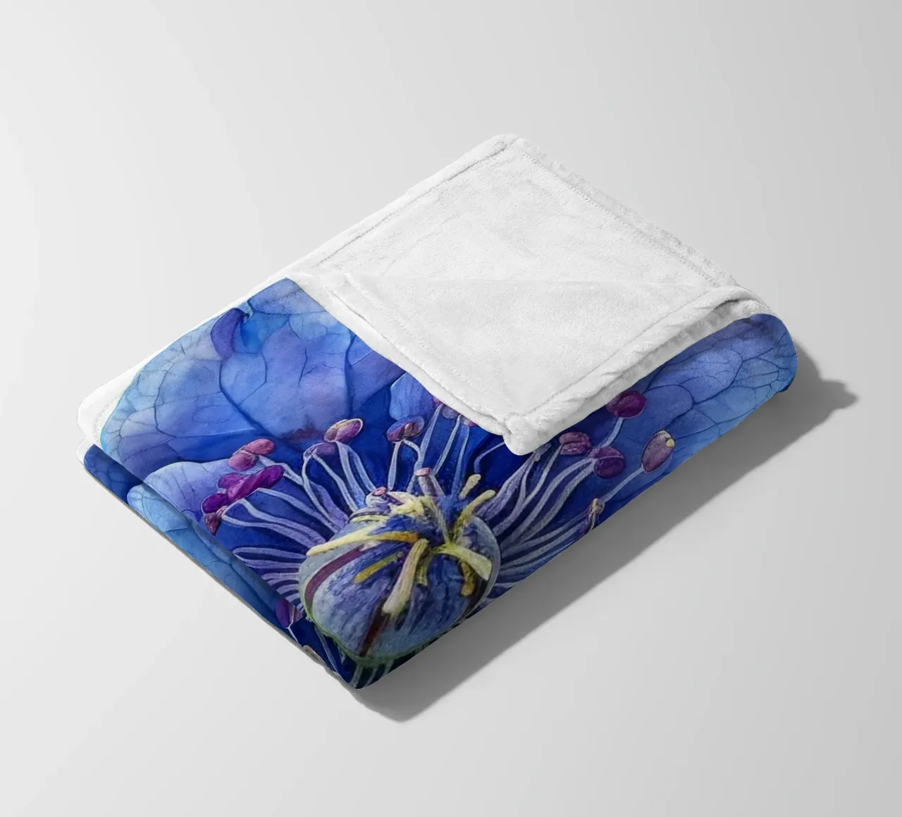 Fiore di delphinium 1 coperta in pile da Bold Blooms