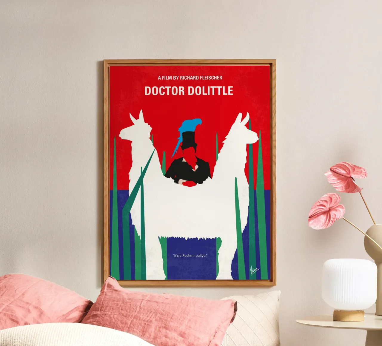 No1048 My Doctor Dolittle minimal movie poster Alu-Dibond von Chungkong