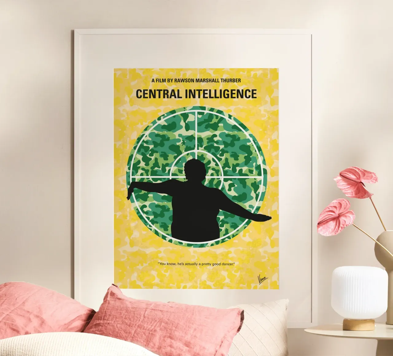 No1049 My Central Intelligence minimal movie poster poster con telaio in alluminio da Chungkong