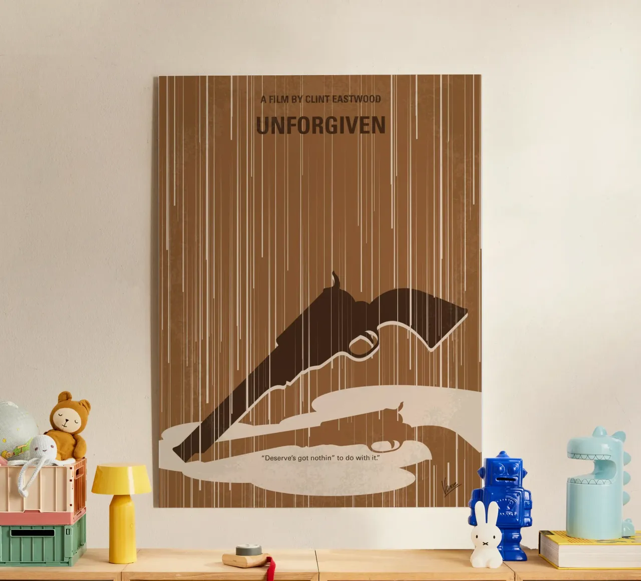 No1050 My UNFORGIVEN minimal movie poster plexiglass da Chungkong
