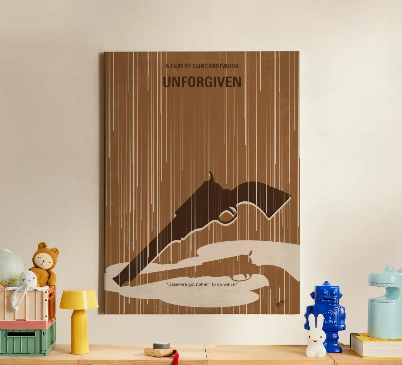 No1050 My UNFORGIVEN minimal movie poster tela da Chungkong