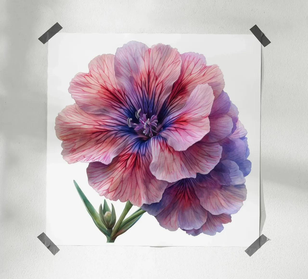 Fiore di dianthus 2 poster con telaio in plastica da Bold Blooms