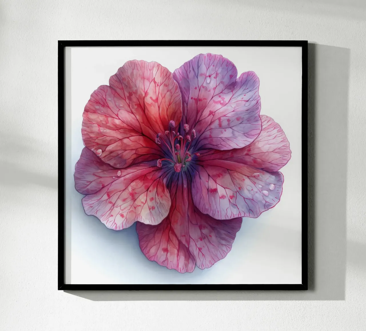 Fiore di dianthus 3 poster con telaio in legno da Bold Blooms