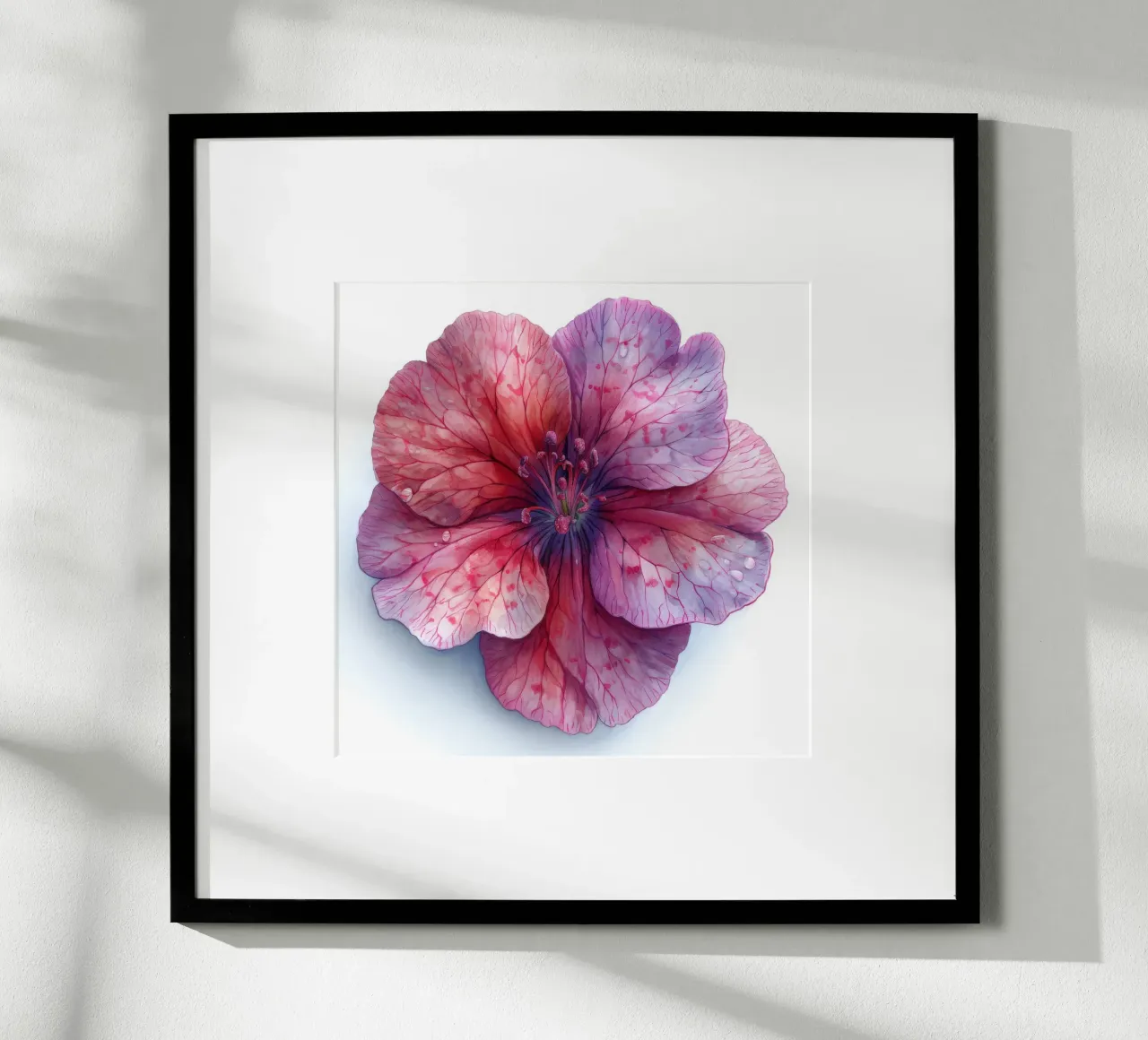 Fiore di dianthus 3 poster con telaio in legno da Bold Blooms