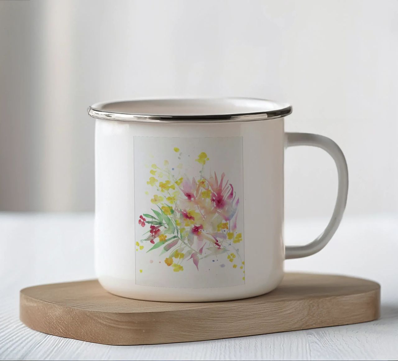 Fiori I tazza in smalto da agnes-cecile