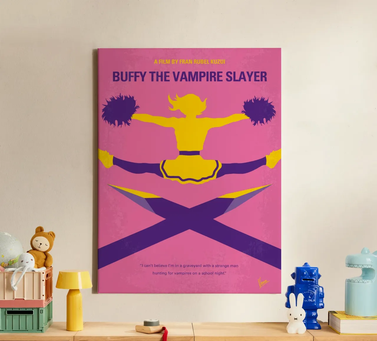 No1058 My Buffy the Vampire Slayer minimal movie poster tela da Chungkong