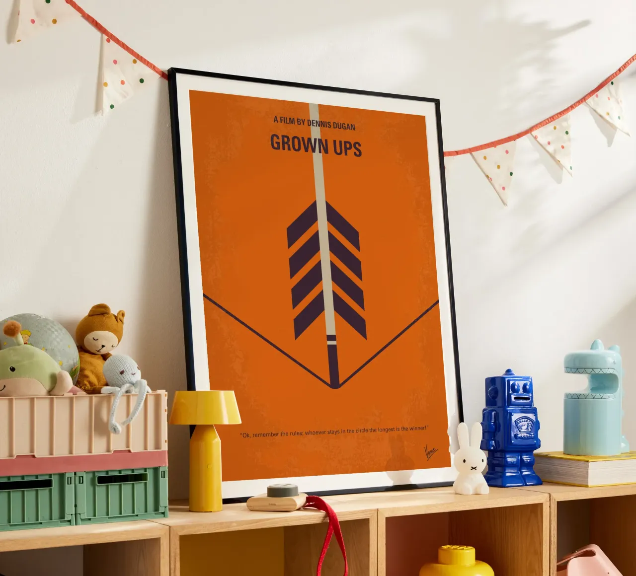 No1059 My GROW UPS minimal movie poster poster con telaio in plastica da Chungkong