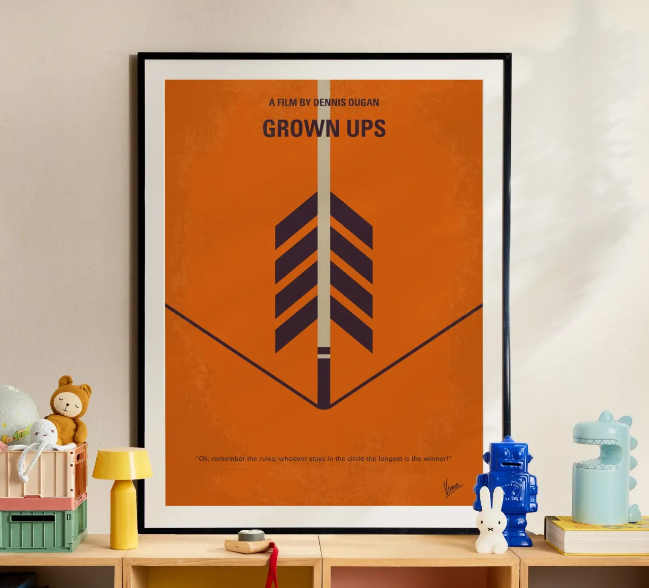 No1059 My GROW UPS minimal movie poster poster con telaio in plastica da Chungkong