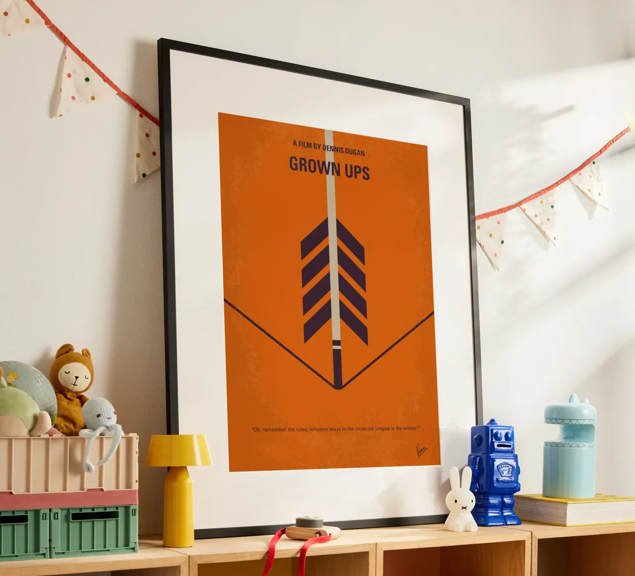 No1059 My GROW UPS minimal movie poster poster con telaio in plastica da Chungkong
