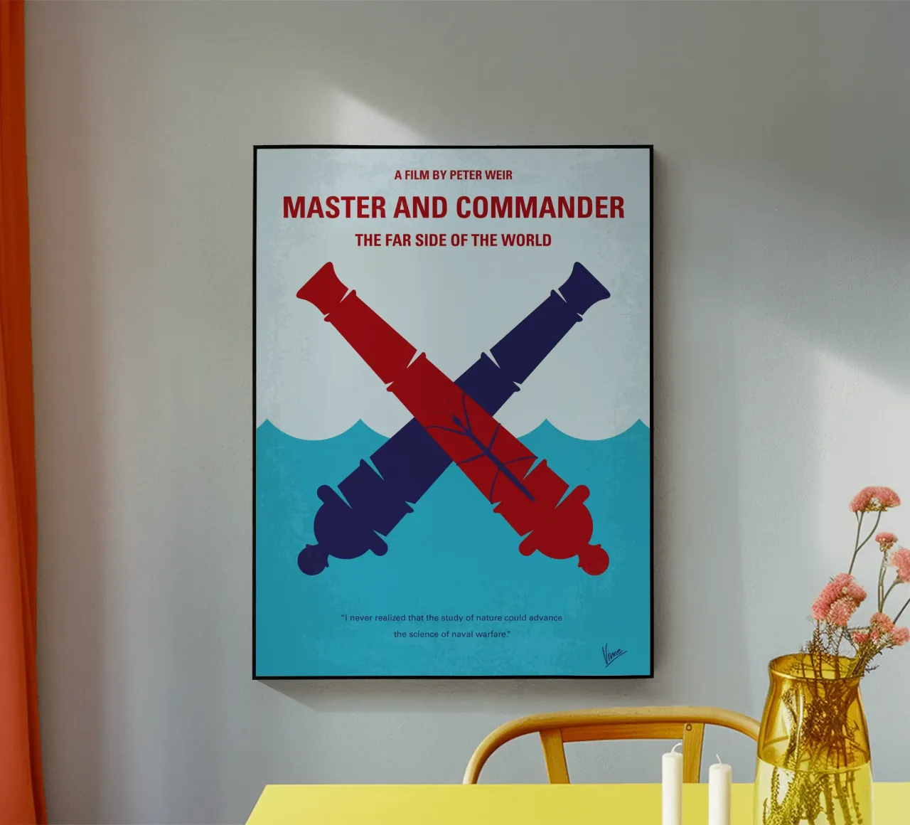 No1060 My Master and Commander minimal movie poster plexiglass da Chungkong