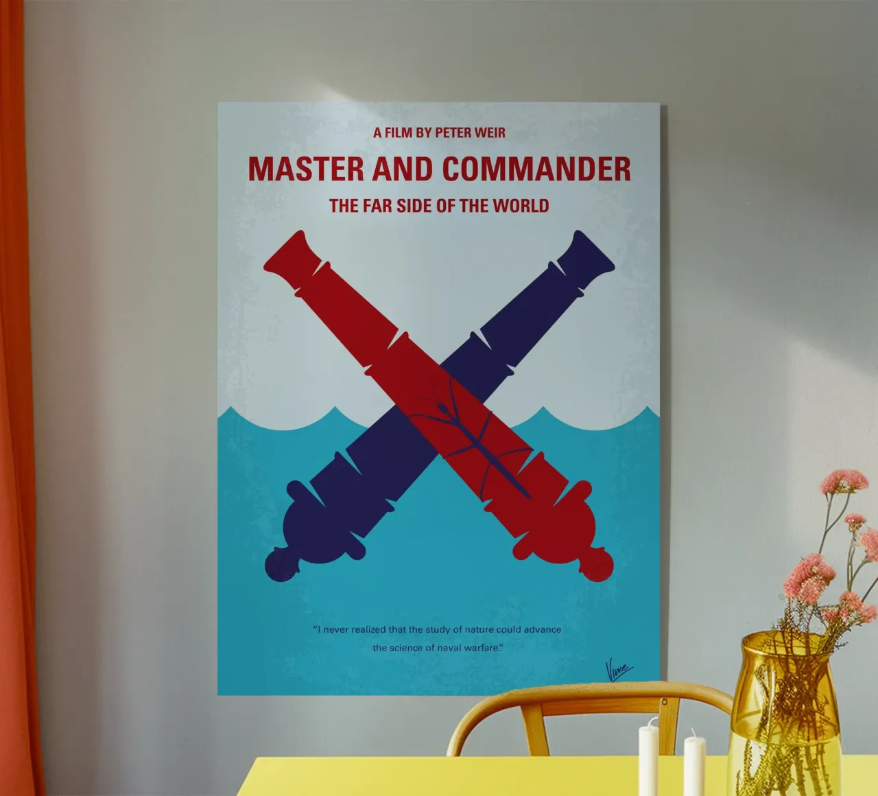 No1060 My Master and Commander minimal movie poster plexiglass da Chungkong