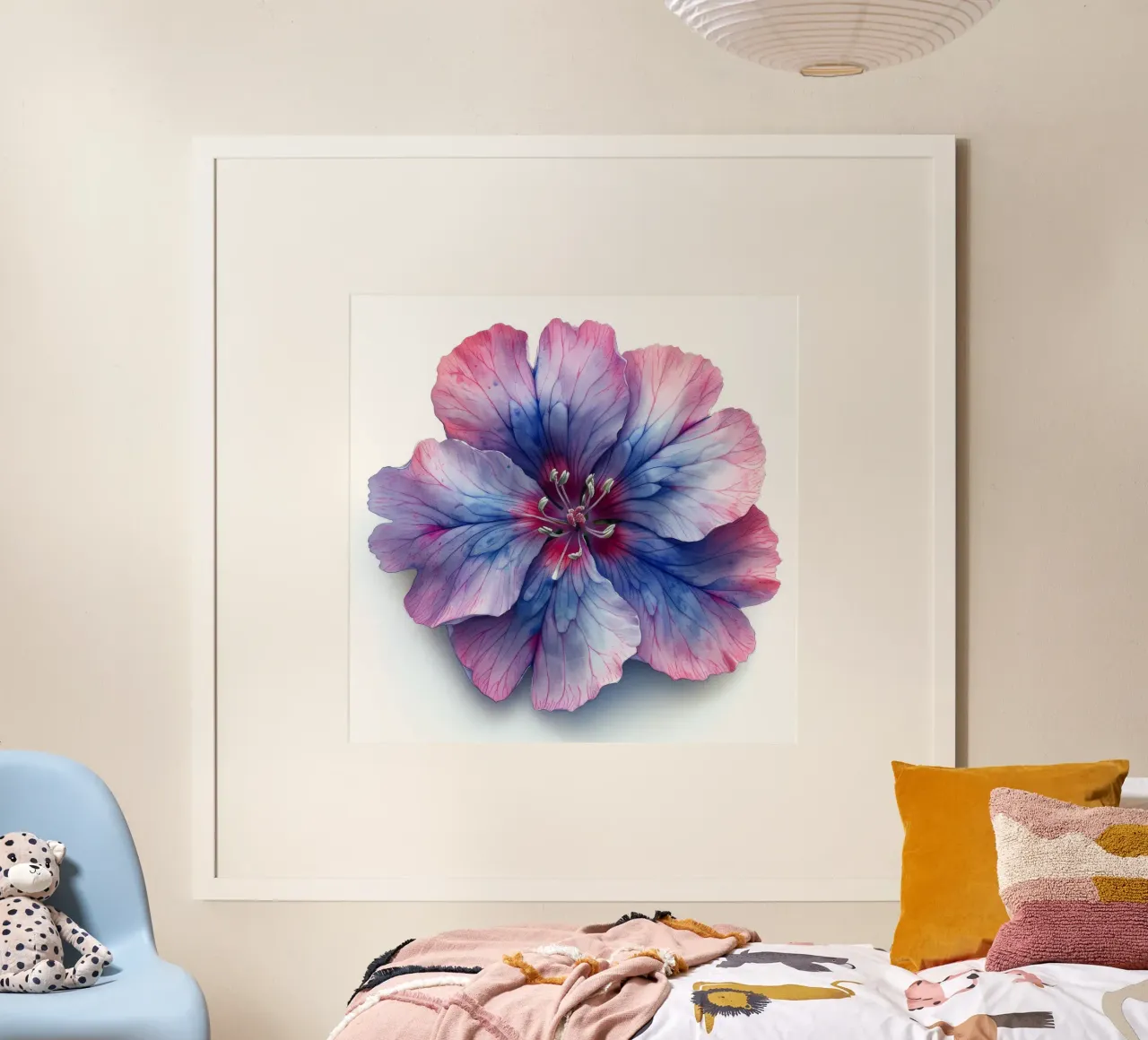 Fiore di dianthus 1 poster con telaio in plastica da Bold Blooms