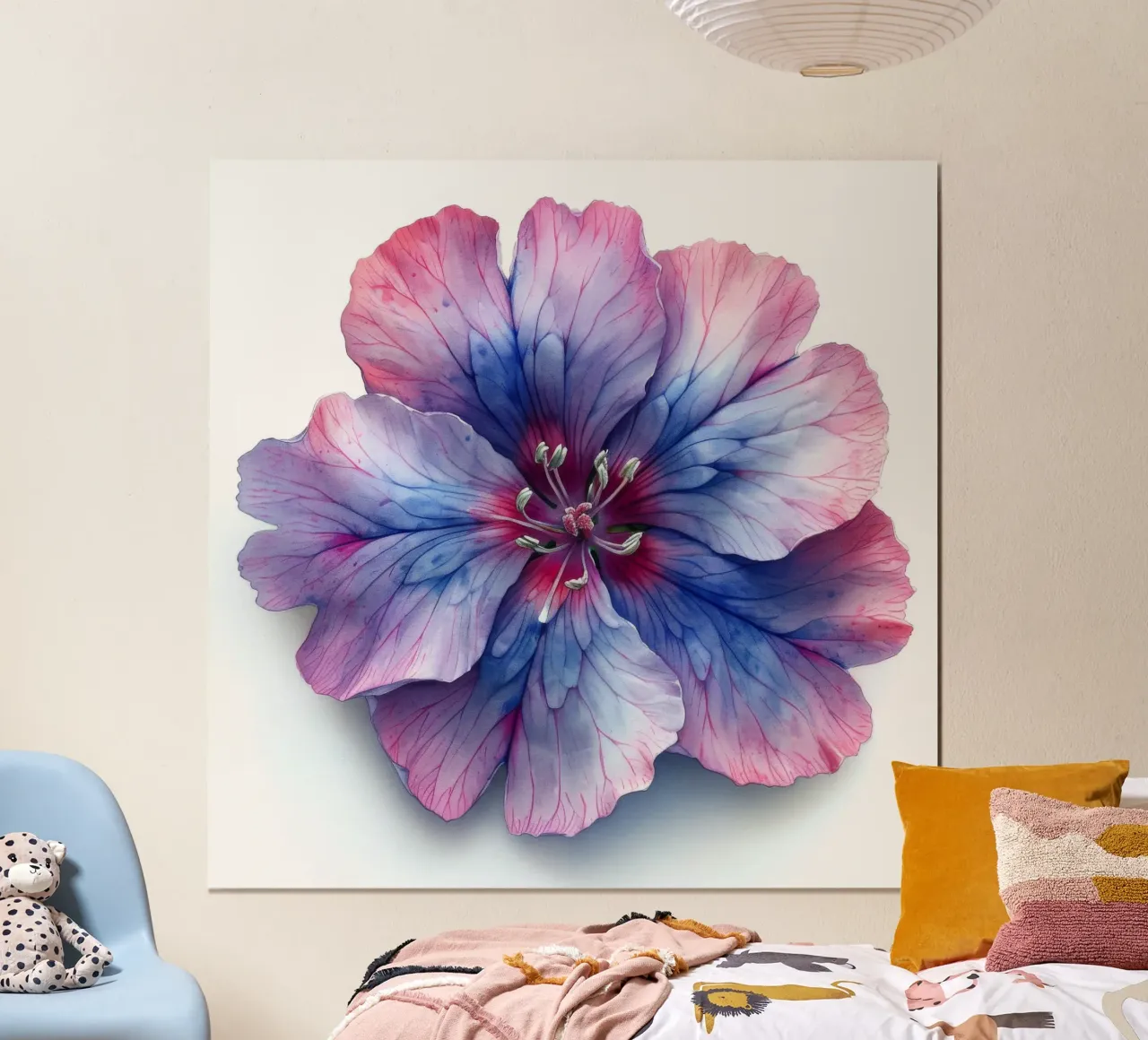 Fiore di dianthus 1 poster con telaio in plastica da Bold Blooms