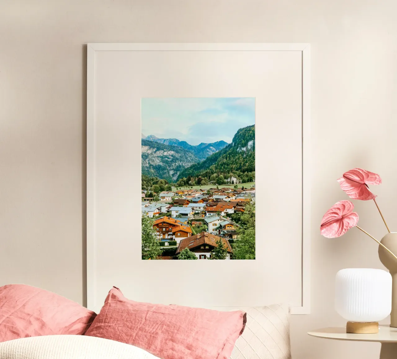 Berchtesgadener Land poster con telaio in plastica da Kudamm & Alpen