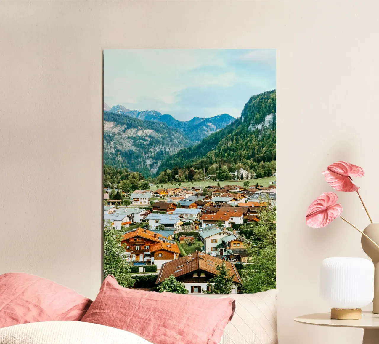 Berchtesgadener Land poster con telaio in plastica da Kudamm & Alpen