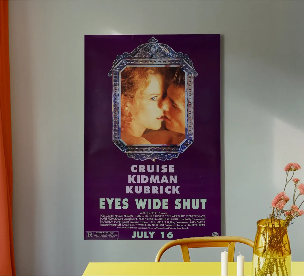 Eyes Wide Shut / Stanley Kubrick tela con Cornice a cassetta da Attaboy Dsgn