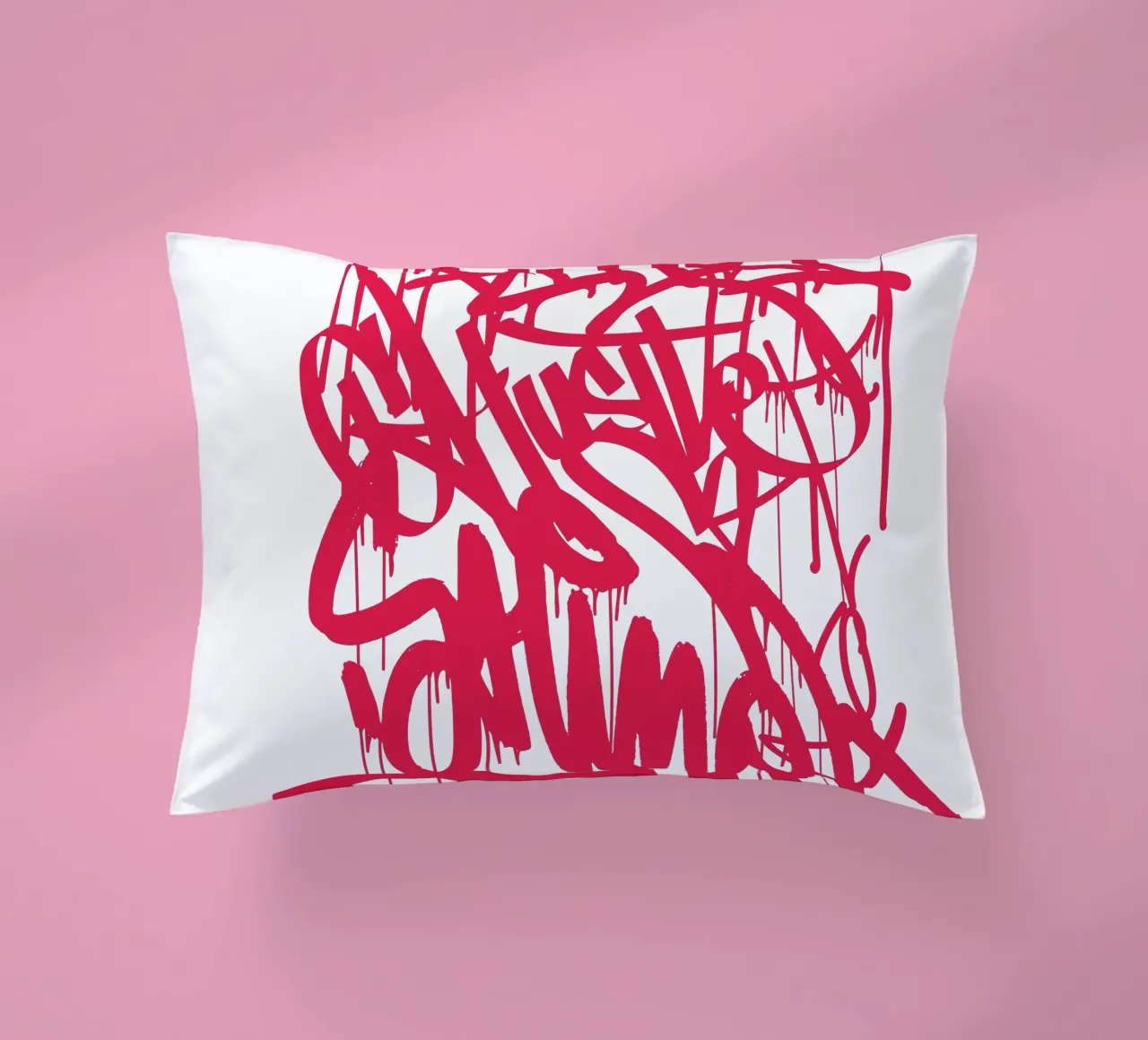Graffiti RED cuscino da Flo Klein