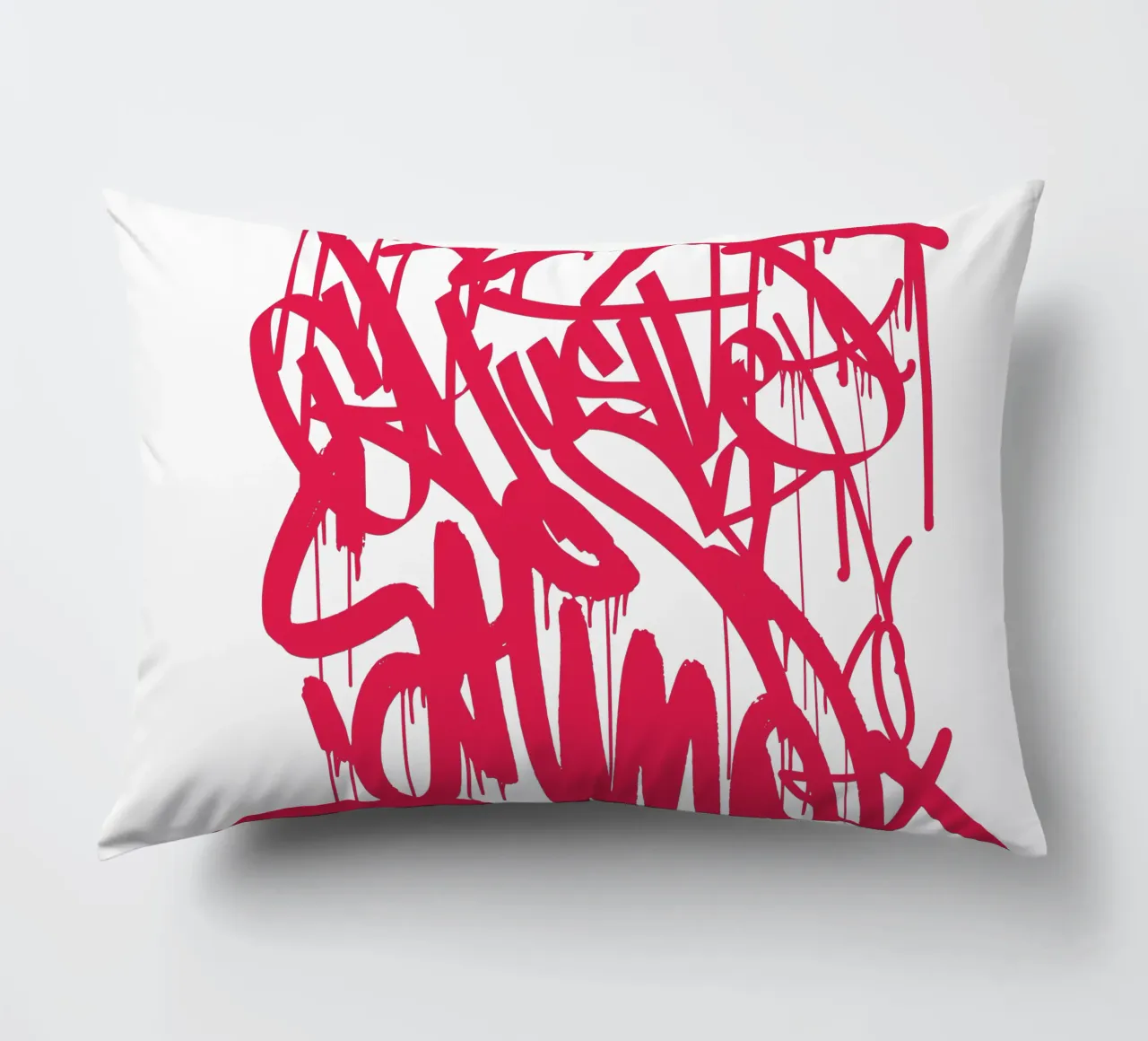Graffiti RED cuscino da Flo Klein