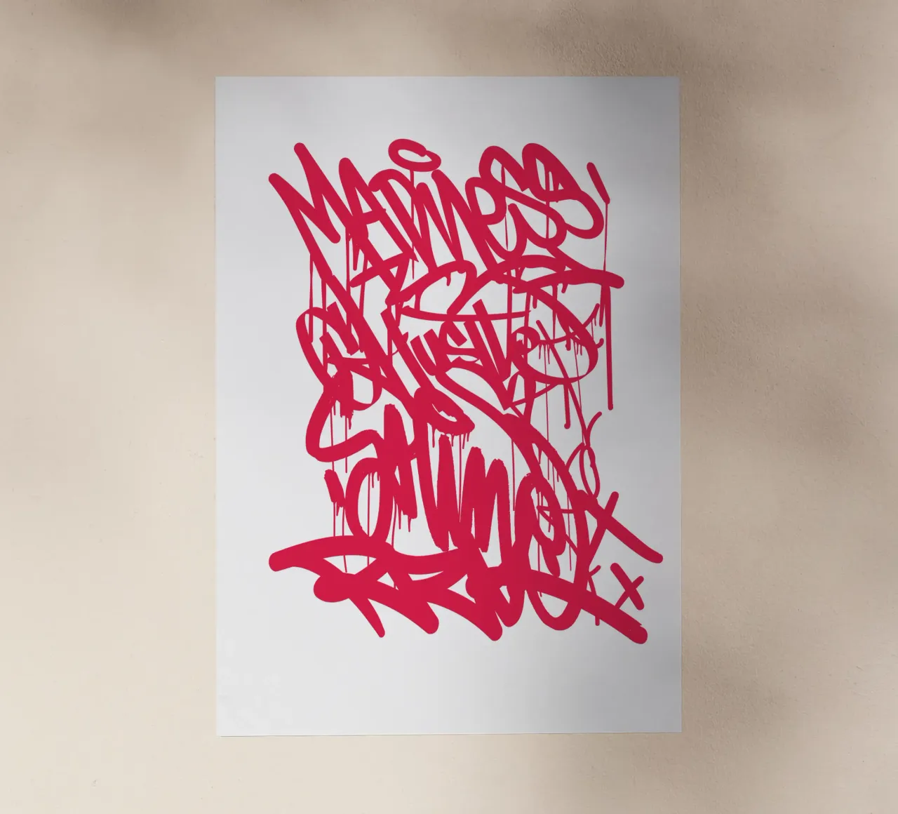 Graffiti RED pellicola backlit da Flo Klein