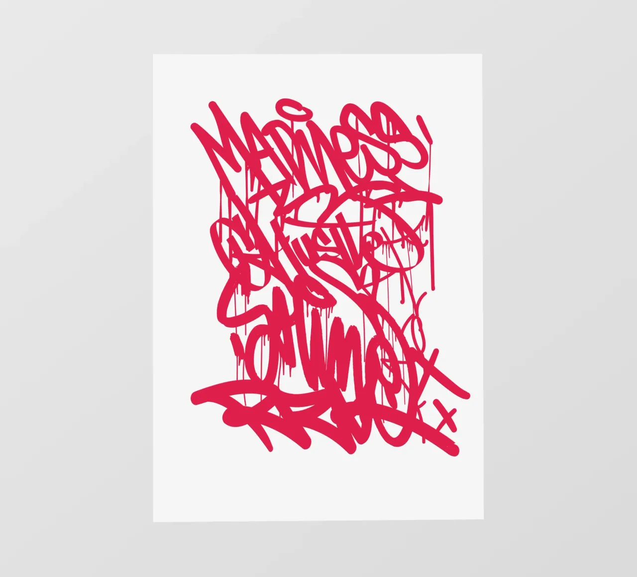 Graffiti RED photo wallpaper by Flo Klein