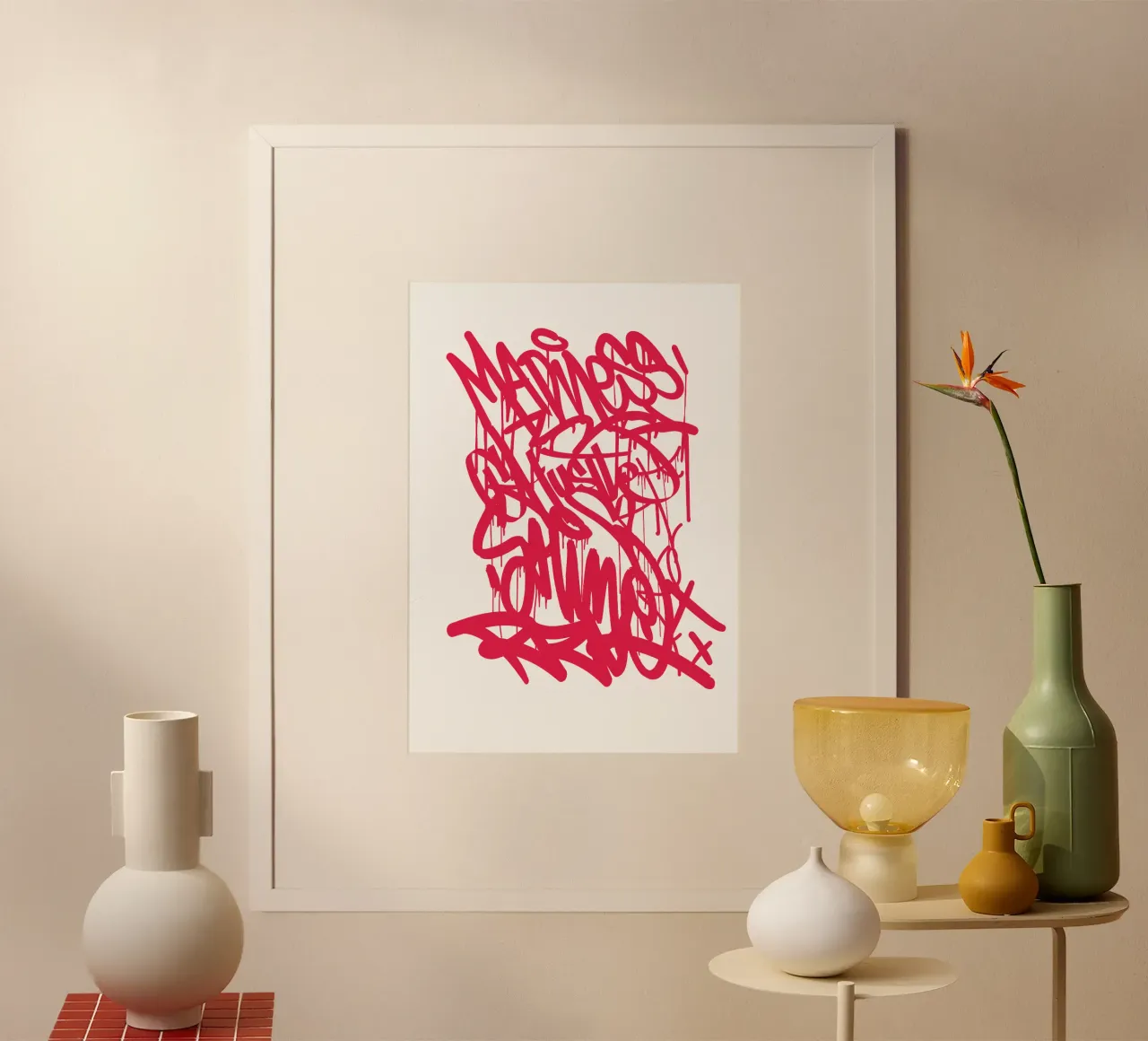 Graffiti RED poster da Typografik