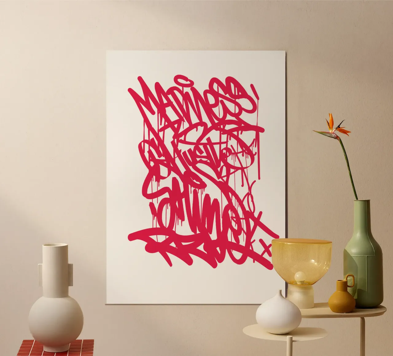 Graffiti RED poster da Typografik