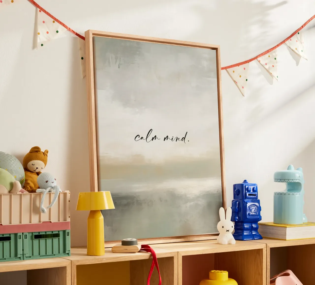 Calm Mind tela con Cornice a cassetta da treechild