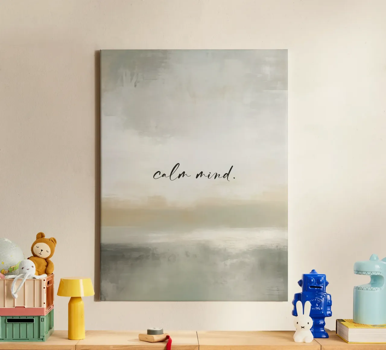 Calm Mind tela con Cornice a cassetta da treechild