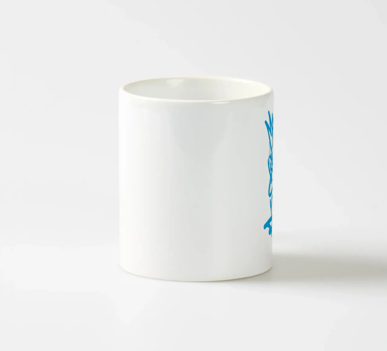 Graffiti blue tazza in ceramica da Flo Klein