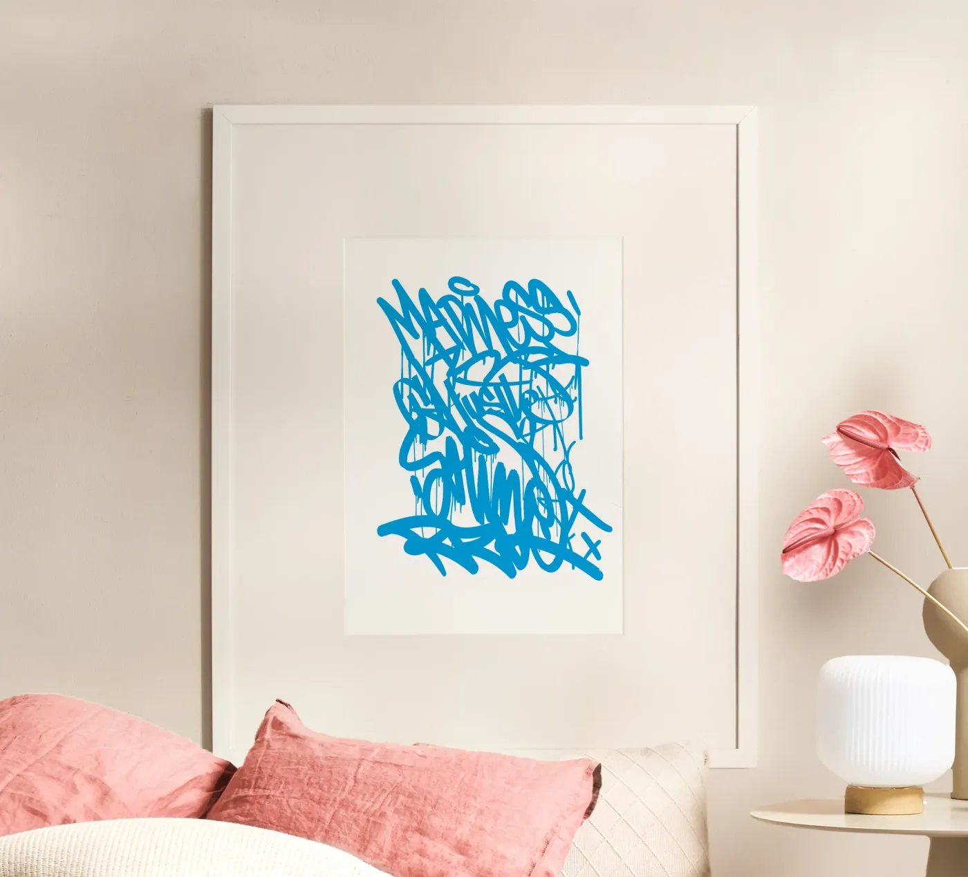 Graffiti blue poster da Typografik