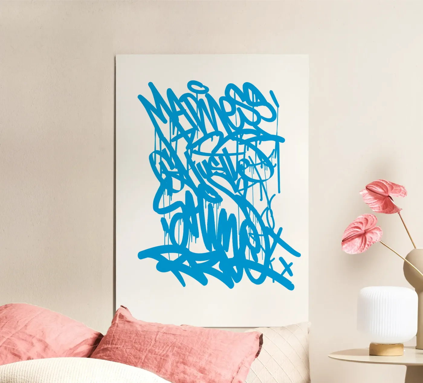 Graffiti blue poster da Typografik