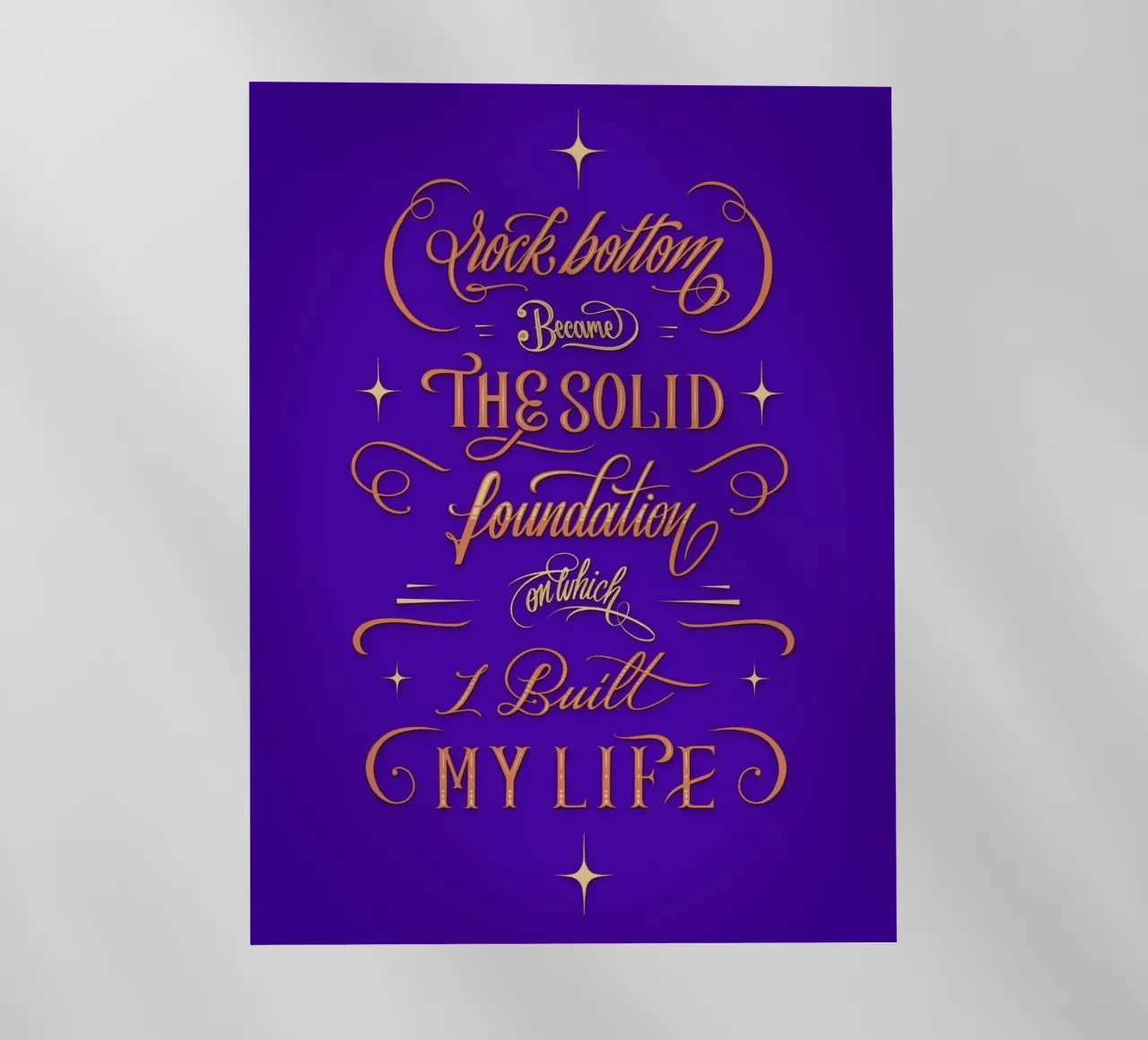 Rock Bottom pellicola backlit da Glettering