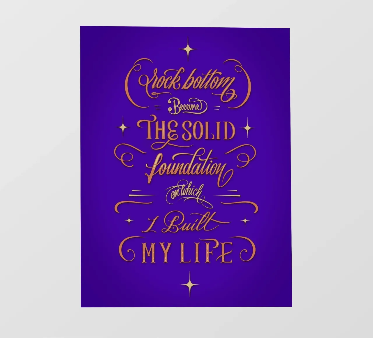 Rock Bottom pellicola backlit da Glettering