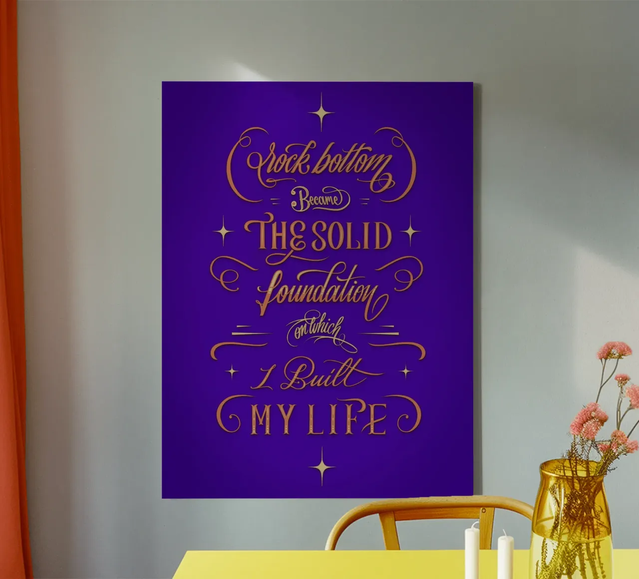 Rock Bottom canvas by Glettering