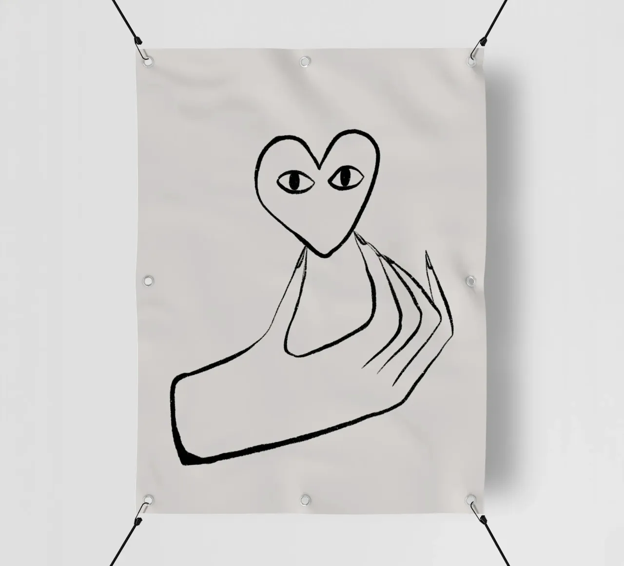 Heart In Hand telo in pvc da treechild