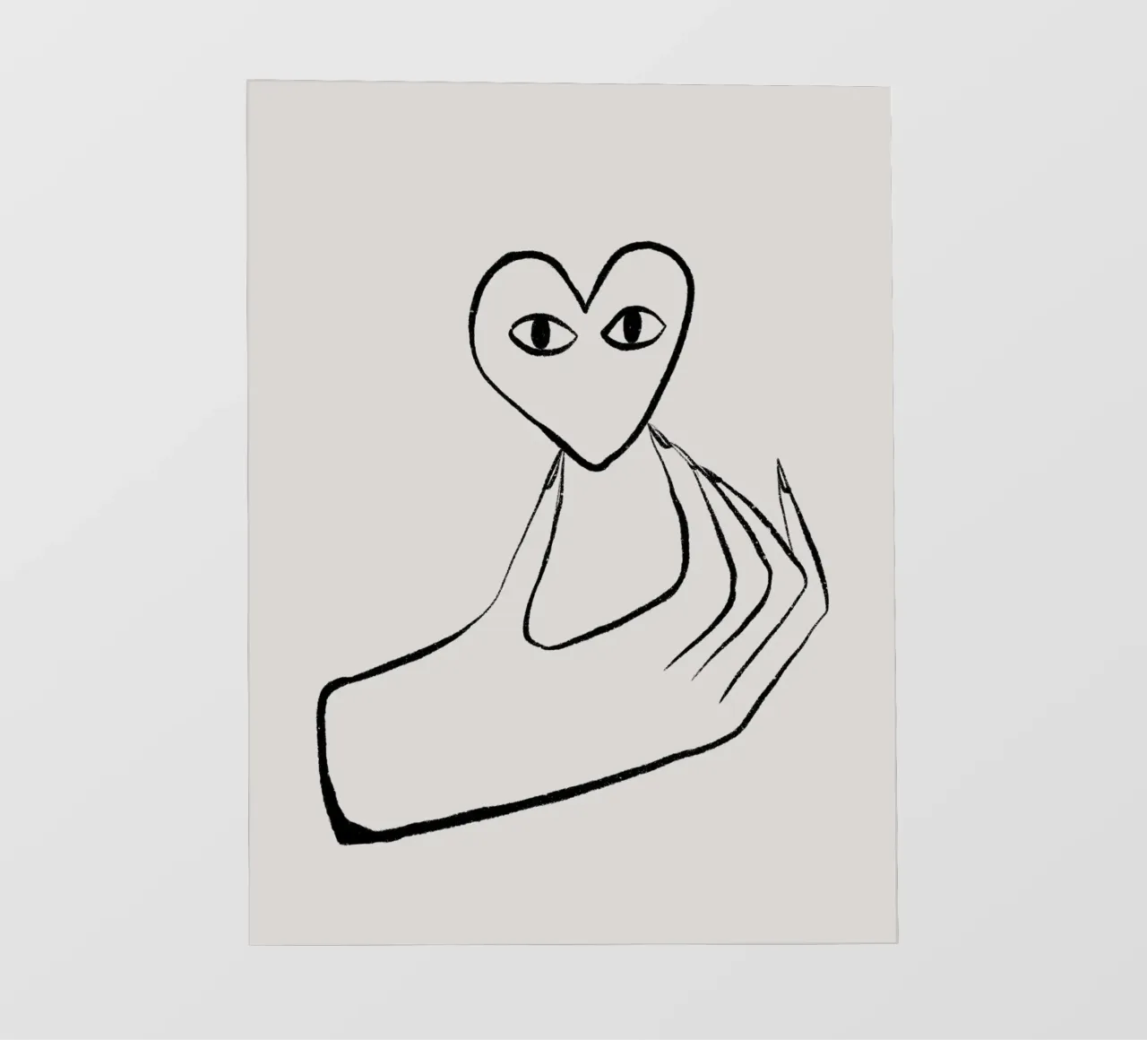 Heart In Hand telo in pvc da treechild