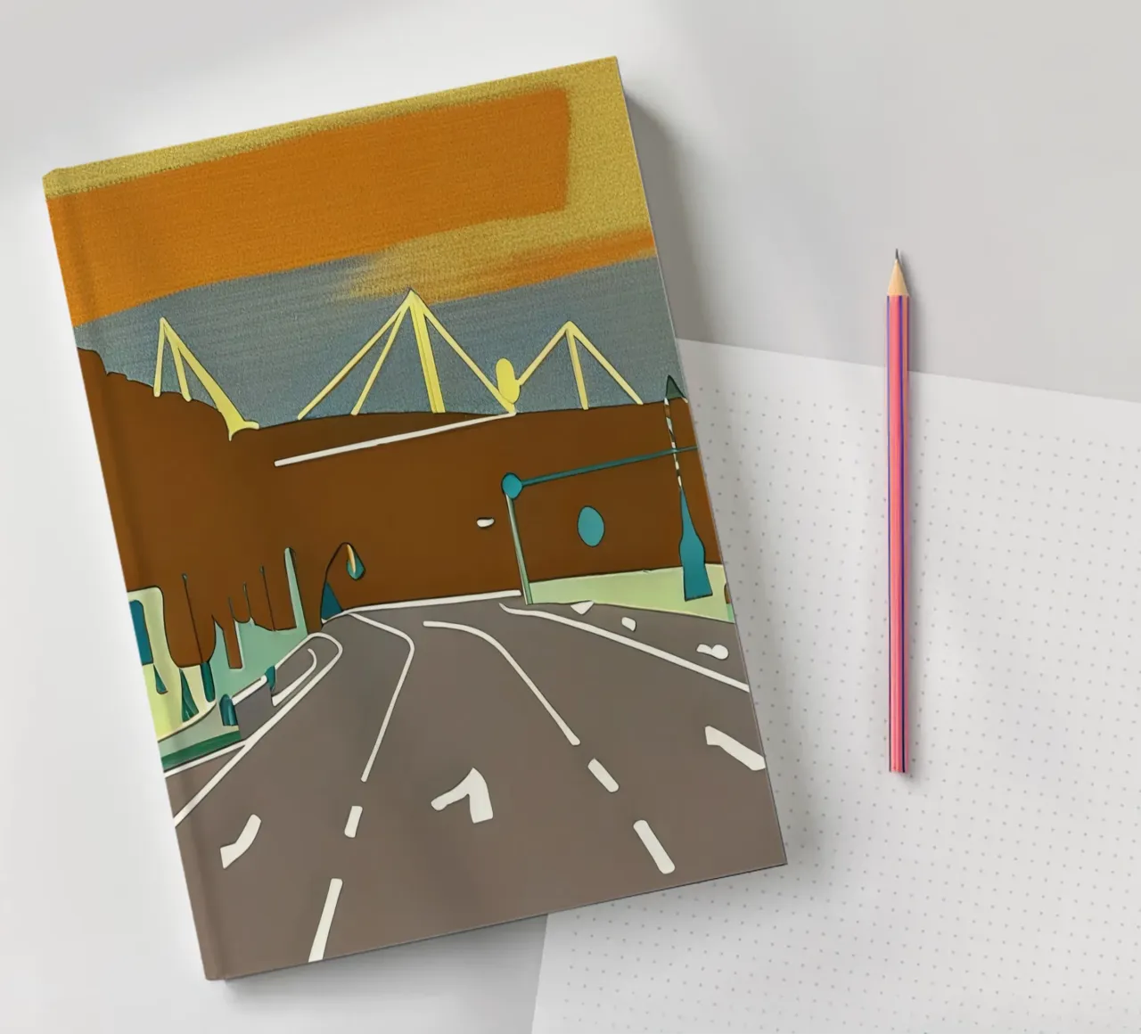 Sightseeing_Excursion_Stadium_Dortmund_2 notebook by Abstract Art by LK