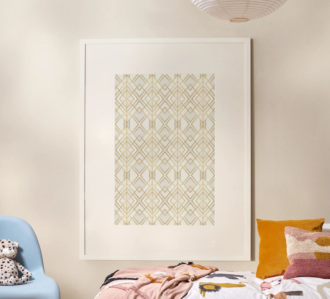 Golden Geo poster by Elisabeth Fredriksson