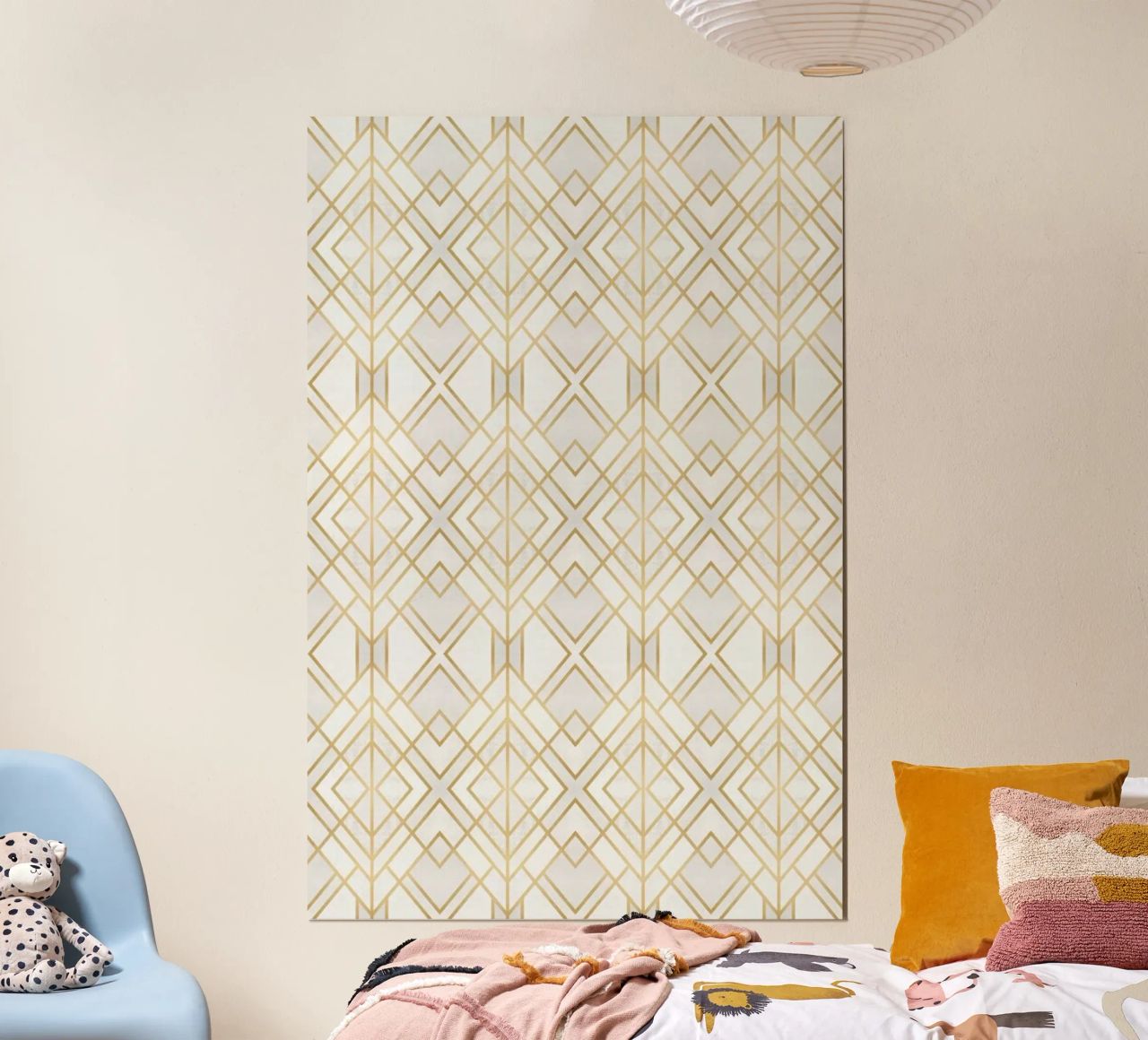 Golden Geo poster by Elisabeth Fredriksson