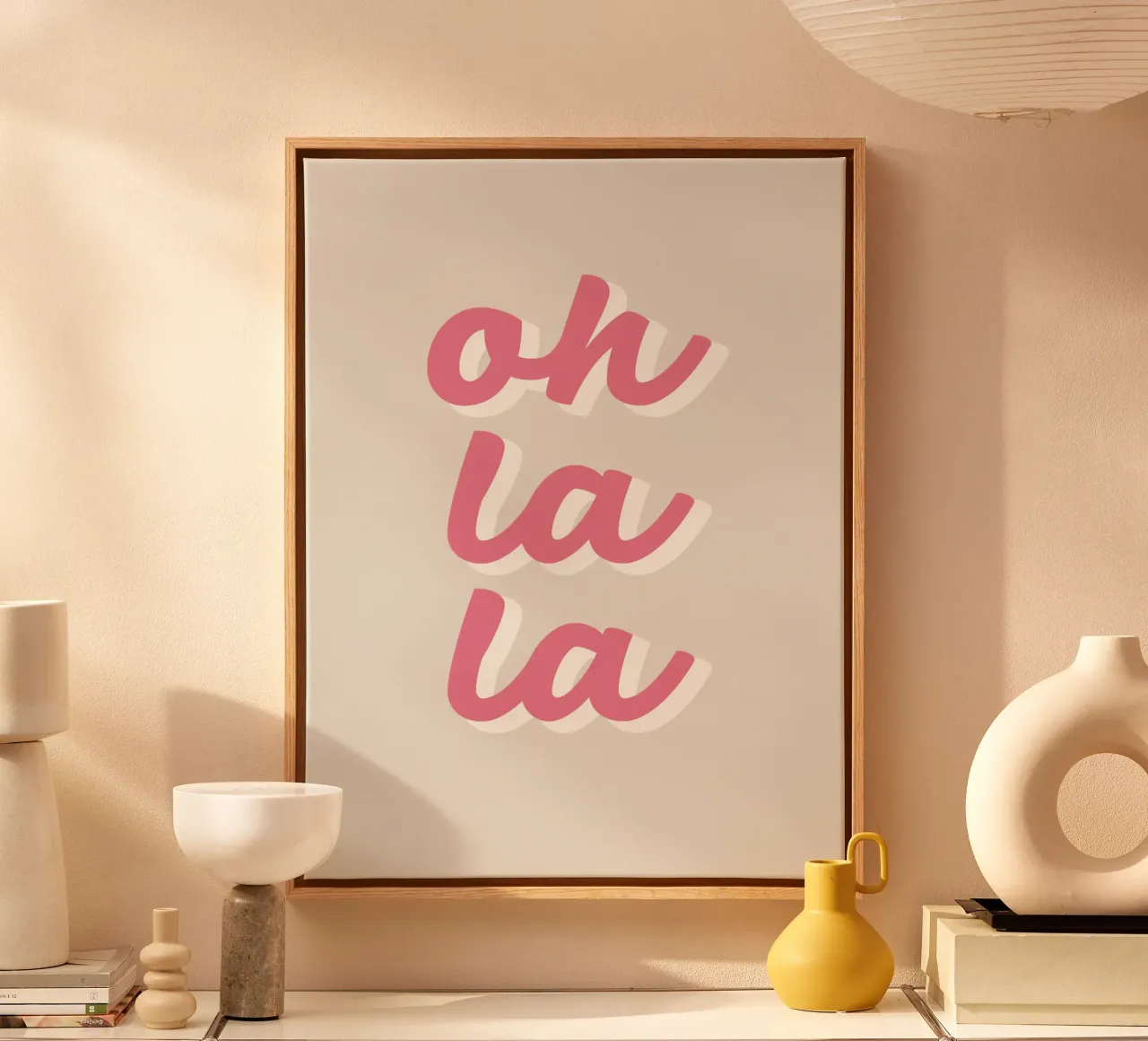 Oh la la canvas by we line studio - art