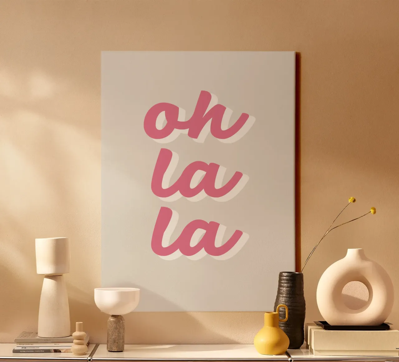 Oh la la canvas by we line studio - art